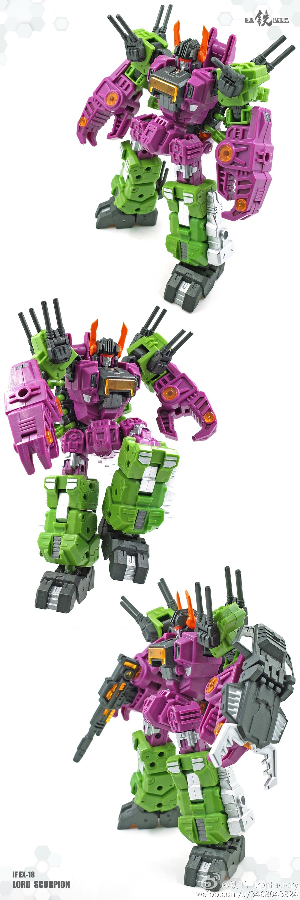 Iron Factory Lord Scorpion Unofficial Legends-ish Scale Scorponok Color  Product Photos